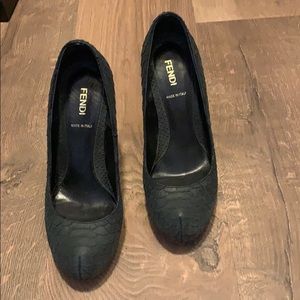 Fendi Zucca Heels 37.5